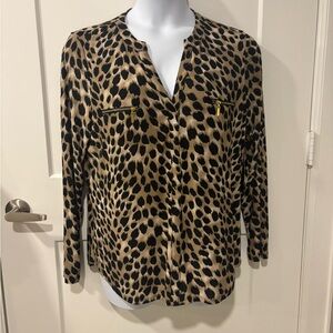 NWT-INC International Concepts Animal Print Blouse